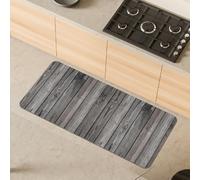 Comart - Alfombra de Cocina Málaga - Alfombra de Pasillo 100% PVC - Antimanchas - Antideslizante - Impermeable - Lavable en Lavadora - Pasillo Moderno - Madera Gris - 55 x 130 cm