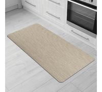 Comart - Alfombra de Cocina Manhattan - Impermeable - Antideslizante - Antimanchas - PVC Trenzado - Alfombra para Pasillo, Cocina y baño - Color Beige Shine Stone - 50 x 100 cm