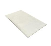 Comart - Alfombra Decorativa Puffy - Diseño Moderno - Lavable a máquina - Base Antideslizante - Súper Suave - Pelo Corto - Alfombra para salón y Dormitorio - Blanco - Rectangular 140 x 180 cm