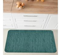 Comart, Alfombra Nancy para Cocina, Pasillo y decoración, Antideslizante, de Chenilla, Borde Antideslizante, Suave, Resistente, Lavable a máquina, Fabricada en Italia, Color Jade, 50 x 75 cm