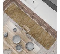 Comart, Alfombra Nancy para Cocina, Pasillo y decoración, Antideslizante, de Chenilla, Borde Antideslizante, Suave, Resistente, Lavable a máquina, Fabricada en Italia, Color Beige, 50 x 270 cm