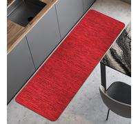 Comart, Alfombra Nancy para Cocina, Pasillo y decoración, Antideslizante, de Chenilla, Borde Antideslizante, Suave, Resistente, Lavable a máquina, Fabricada en Italia, Color Rojo, 50 x 170 cm