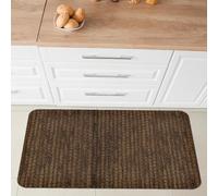 Comart - Alfombra para Cocina Nancy - Antideslizante - Lavable a máquina - Moderna Alfombra de Chenilla - Camino de Pasillo y Cocina - Suave y Resistente - Made in Italy - Marrón Oscuro - 50 x 75 cm