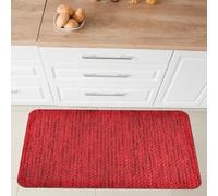 Comart - Alfombra para Cocina Nancy - Antideslizante - Lavable en Lavadora - Moderna Alfombra de Chenilla - para Pasillo y Cocina - Suave y Resistente - Made in Italy - Color Rojo - 50 x 75 cm