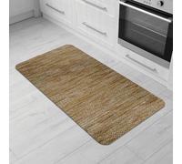 Comart - Alfombra para Cocina Nancy - Antideslizante - Lavable en Lavadora - Moderna Alfombra de Chenilla - para Pasillo y Cocina - Suave y Resistente - Made in Italy - Beige - 50 x 100 cm