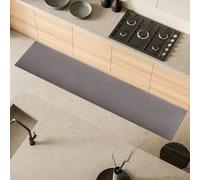 Comart, Alfombra Weaving de Cocina, de decoración, Antideslizante, Tejido Trenzado, Gris, 50 x 240 cm