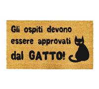 Comart, Felpudo Cute, de Exterior, Fibra de Coco, Base de PVC Antideslizante, Rectangular, Frase DIS. 1, 40 x 70 cm