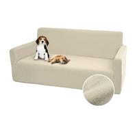 Comart - Funda Sofá Bright - Antideslizante - 4 Plazas - Crema