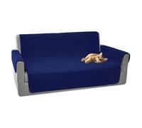 Comart, Majestic - Funda Universal para sofá o sillón con reposabrazos, Acolchada, Reversible, Lavable a máquina, Antideslizante, antiarañazos, para Mascotas, Color Azul