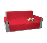 Comart, Majestic - Funda Universal para sofá o sillón con reposabrazos, Acolchada, Reversible, Lavable a máquina, Antideslizante, antiarañazos, para Mascotas, Color Rojo