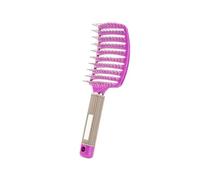 Comb - Peine de masaje para el cuero cabelludo para mujer, cepillo de pelo húmedo y rizado para peluquería, herramienta de peinado de dientes anchos (morado1)