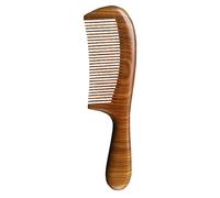 Comb Wooden para mujeres, hecho a mano, desenredante de pelo de sándalo, peine ergonómico para el cabello, comb de pelo rizado, peine de pelo natural, desenredador de pelo, masajeador de pelusa para