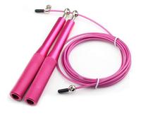 Comba Alta Velocidad con Mango Antideslizante de Aluminio Ajustable, Rosa Claro, 3 m
