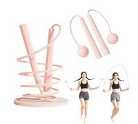 Comba de fitness (rosa) - Cuerda de saltar inalámbrica con peso ajustable para saltar la cuerda. Ideal como cuerda de sping para niños y adultos para entrenamiento y resistencia.