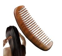 Comba de pelo Wooden, Curly Hair Comb, Scalp Massager Combs, Handmade Hair Combs with Ergonomic Design for Travel and Daily Detangling of Thick, Curly or Long Hairs (1 Pieza)
