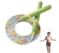 Comba de saltar - Cuerda de saltar con cuentas | Cuerda de saltar con articulación de bambú ajustable y sin enredos, adecuada para entrenamiento de fitness para niños, adultos y niñas