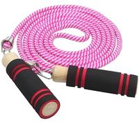 Comba para Saltar Cross Training Cuerda De Saltar Trenzada Para Perder Peso, Ejercicio, Velocidad Fitness, Mango Madera Antideslizante Deporte(Purple)