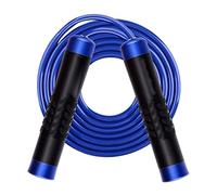 Comba para Saltar Cross Training Cuerda Pesada Con Rodamiento, Para Saltar, Gimnasio, Ejercicio, Para, Mango De Aluminio, PVC, Equipo Entrenamiento Físico Deporte(Blue)