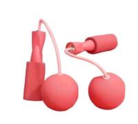 Comba para Saltar Cross Training Deportes Interiores Y Al Aire Libre Que Saltan Inalámbricos De La Bola Del Peso Salta Sin Cuerda Entrenamiento Aptitud Interior Deporte(Rot)