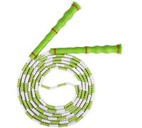 Comba para Saltar Cross Training Equipo Aeróbico Ajustable Del Ejercicio De La Cuerda Que Salta Aptitud Lujo Bambú Deporte(Grün)