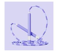 Comba para Saltar Cross Training Equipo Ajustable De Bambú Del Entrenamiento Ejercicio Los Deportes La Cuerda Que Salta Aptitud Deporte(Purple)