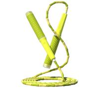 Comba para Saltar Cross Training Equipo Deportivo Colorido Ajustable Del Ejercicio De La Aptitud Cuerda Que Salta Las Cuentas Suaves Bambú Deporte(Grün)