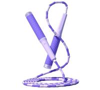 Comba para Saltar Cross Training Equipo Deportivo Colorido Ajustable Del Ejercicio De La Aptitud Cuerda Que Salta Las Cuentas Suaves Bambú Deporte(Purple)