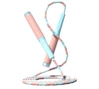 Comba para Saltar Cross Training Equipo Deportivo Colorido Ajustable Del Ejercicio De La Aptitud Cuerda Que Salta Las Cuentas Suaves Bambú Deporte(Pink)