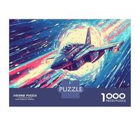 Combat Aircraft Puzzles Imposible,desafío para Adultos Space Flight Entretenimiento Creativo 1000 Piezas Obra De Arte De Juego De para Adultos Y Niños 70x50cm/1000pcs