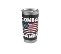 Combat Sambo Russian Martial Arts Vaso térmico de acero inoxidable de doble pared
