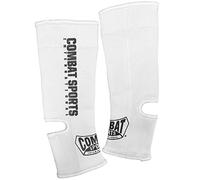 Combat Sports Deportes de Lucha Muay Thai MMA Tobillera Wraps, Unisex, Ankle Support Wraps, Blanco
