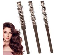 Combatado de peine de cabello, cepillo de cabello pequeño | Pincel de bigote de peine de rodillo de estilo | Cepillos para rodar profesionales para mujeres, hombres, peinado, levantamiento, cabello co