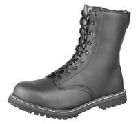 Combate Brandit Botas Seguridad Calzado Negro Piel Sintética Taza Acero Cuero