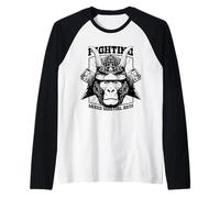 Combate de Artes Marciales Mixtas MMA Samurai Gorila Lucha Camiseta Manga Raglan