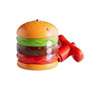 Combate para niños - Hamburguesa luminosa Fidget con música, juego de viaje portátil, juguete de equilibrio interactivo para el hogar, guardería, escuela