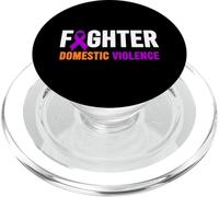Combatiente contra la Violencia Doméstica - Concienciación sobre la Violencia Doméstica PopSockets PopGrip para MagSafe