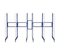 Combi Spray Tendedero Trolley x 3 y 2 x conector de 2 vías Kit de conexión Caja de pintura Almacenamiento en seco 4 Heavy 360 grados Ruedas giratorias móviles 15 capas por estante 25kg por capa 375kg
