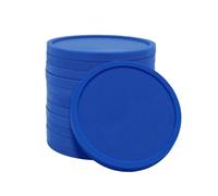 CombiCraft 100 Fichas de plástico Color Azul Oscuro - 29 mm de diámetro -Idelales para Juegos de Mesa y Ejercicios de aritmética