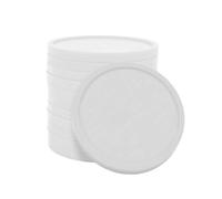 CombiCraft 1000 Fichas de plástico Color Blanco - 29 mm de diámetro -Idelales para Juegos de Mesa y Ejercicios de aritmética