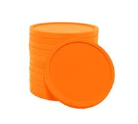 CombiCraft 1000 Fichas de plástico Color Naranja - 29 mm de diámetro -Idelales para Juegos de Mesa y Ejercicios de aritmética