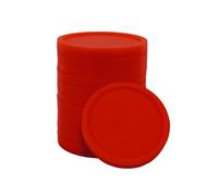 CombiCraft 1000 Fichas de plástico Color Rojo - 23 mm de diámetro - Uso versátil para Eventos, Catering y Juegos de Mesa
