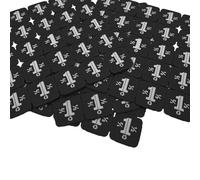 CombiCraft 1000 Fichas de plástico Reciclado en láminas separables Color Negro 24x24mm. Ideales para Festivales y Eventos.