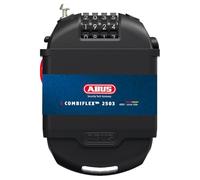 ABUS Candado especial Combiflex 2501/65 - Adecuado como candado de equipaje, candado de esquí, candado de casco - Cable de acero de 65 cm - con código de combinación - Negro
