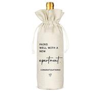 Combina bien con una nueva bolsa de vino de apartamento, regalo de inauguración de la casa, regalo nuevo para él, regalo para ella, bolsa de vino de apartamento nuevo