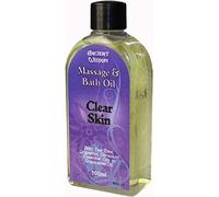 Combinación de aceites Clear Skin para aromaterapia o para baño, con aceites esenciales de árbol de té, pomelo y geranio, y aceite de semillas de uva