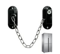 Combinación de cerradura para frigorífico: cierre de seguridad adhesivo a prueba de niños, cerradura de cadena para congelador para cajón, cocina, baño, dormitorio, armarios