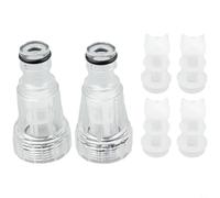 Combinación de filtro y accesorio de lavadora a presión para la serie K2, 2 piezas de conexión, 4 filtros soporta límite de temperatura de 175 PSI y 140 F