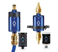 Combinación de filtros de agua potable alb filter® pro camper set - con conexión geka - azul