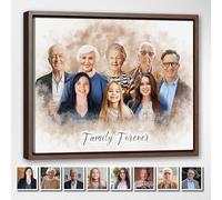 Combinación de fotos realistas, añade a un ser querido fallecido o alguien al retrato familiar, regalo conmemorativo personalizado, combina imágenes para papá o mamá, homenaje personalizado, retrato