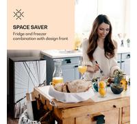 Combinación de frigorífico y congelador CoolArt 79 litros, clase de eficiencia energética E, congelador 9 litros, puerta de diseño